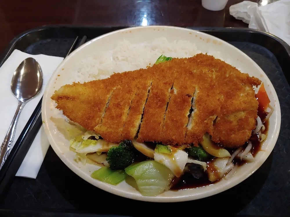Crispy Tender Chicken with Rice